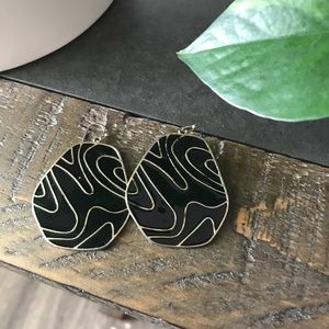 Black & Gold Earrings